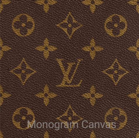 Louis Vuitton Logo Lips Pattern Square - Julie Schreiber Canvas Art Print ( Fashion > Fashion Brands > Louis Vuitton art) - 12x12 in